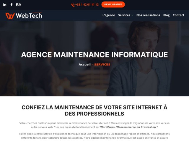 Agence maintenance informatique et assistance à paris