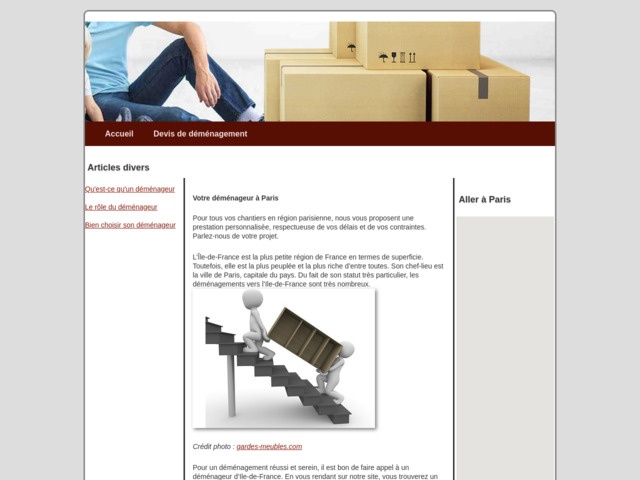 Infos sur le demenagement