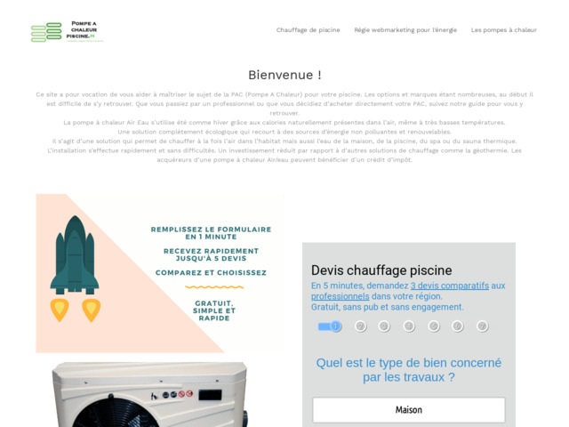 Zoom sur la pompe à chaleur pour piscine