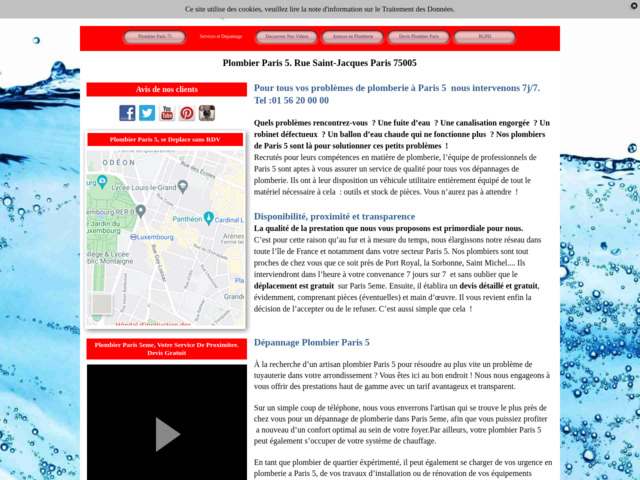 Plombier sur Paris 5