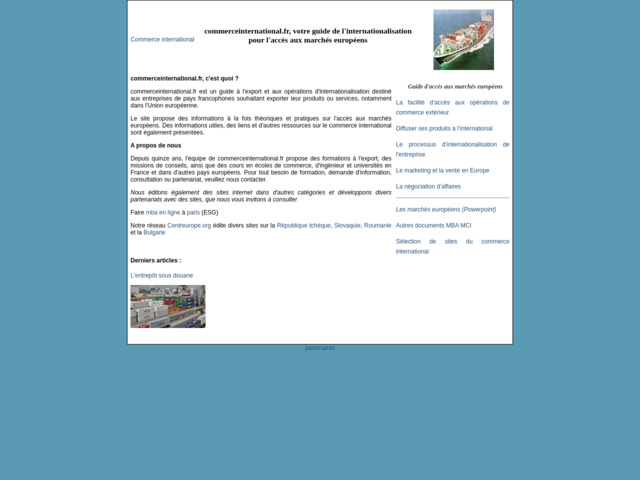 Guide du commerce international