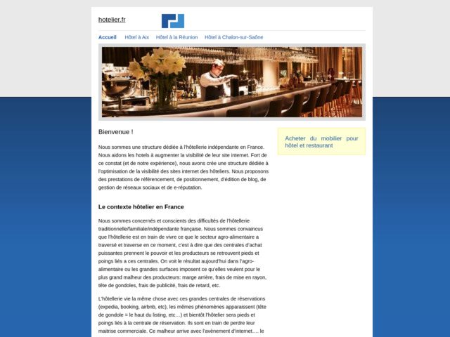 Site internet hotel