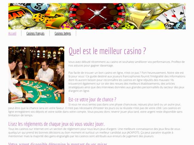 Infos sur les casinos en ligne