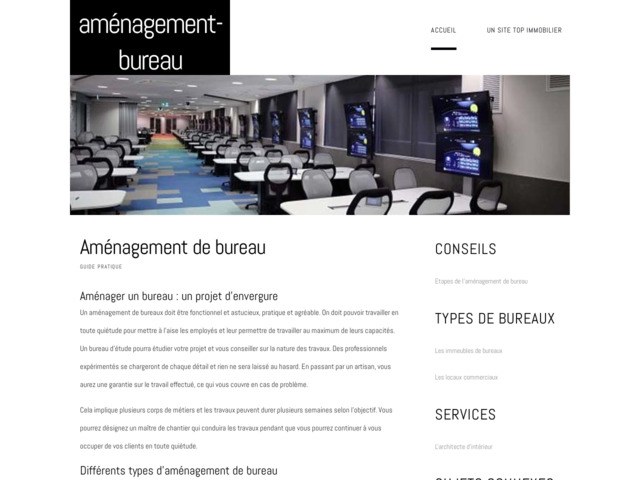 Infos sur l'agencement de bureau