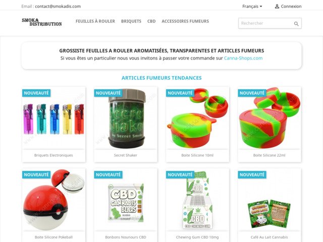 Grossiste en articles pour fumeurs smokadis.com
