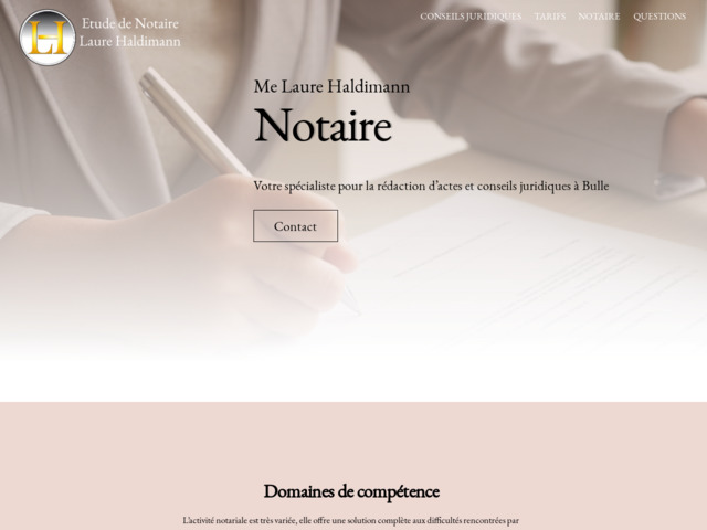 Etude de notaire laure haldimann bulle