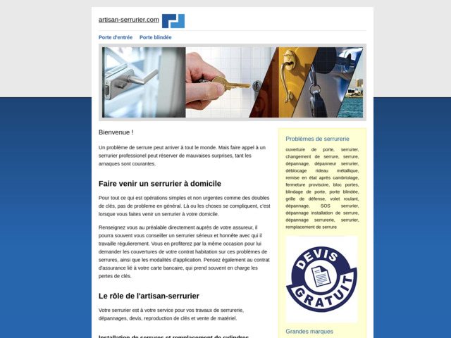 Tout sur les serruriers