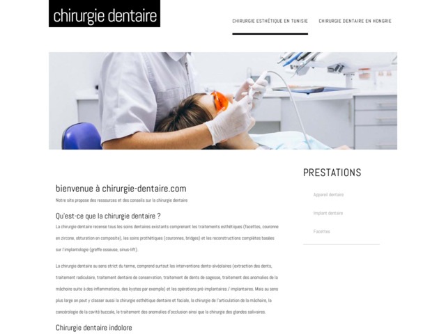 Tout sur la chirurgie dentaire