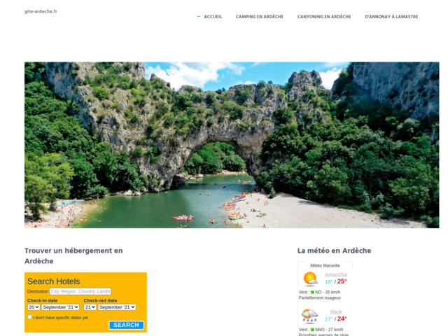 Location gîte en Ardèche
