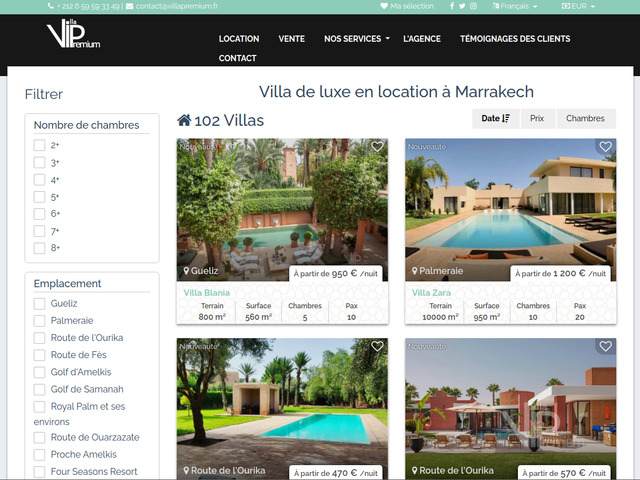 Louer une villa à Marrakech