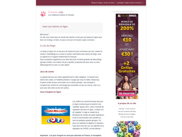 Jeux de loterie