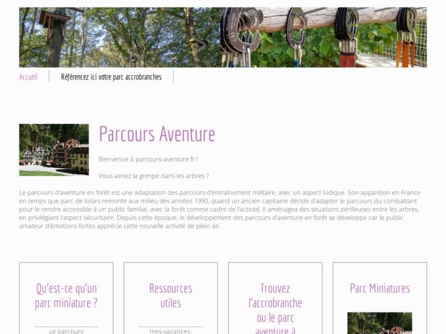 Guide du parcours aventure