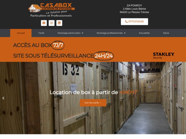 Casabox : location de box dans le 94
