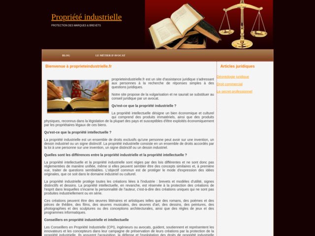 Infos sur la propriété industrielle