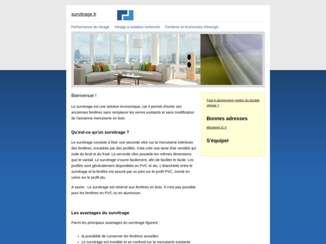 Installer un survitrage