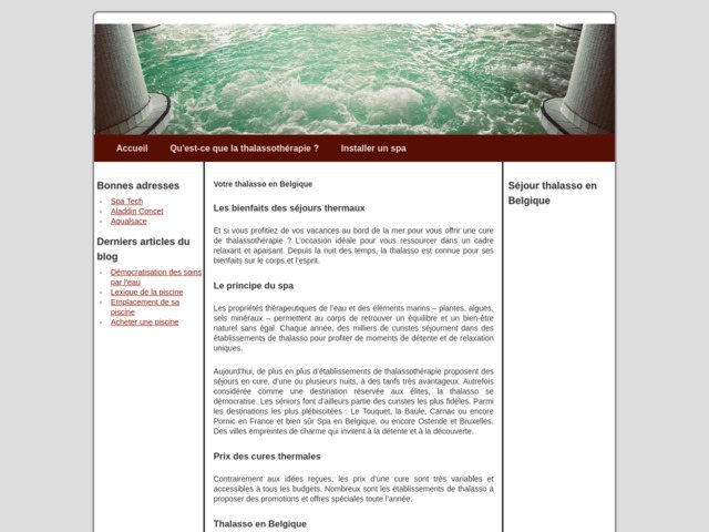 La thalassotherapie en belgique