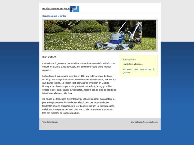 Choisir une tondeuse lectrique