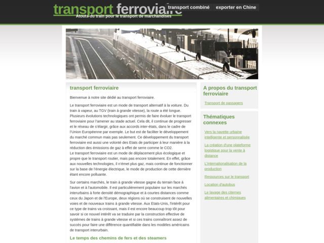 Guide du transport ferroviaire