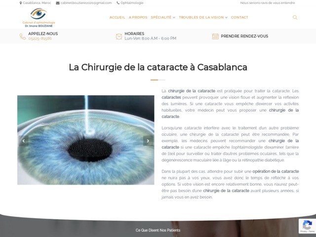 Chirurgie de la cataracte