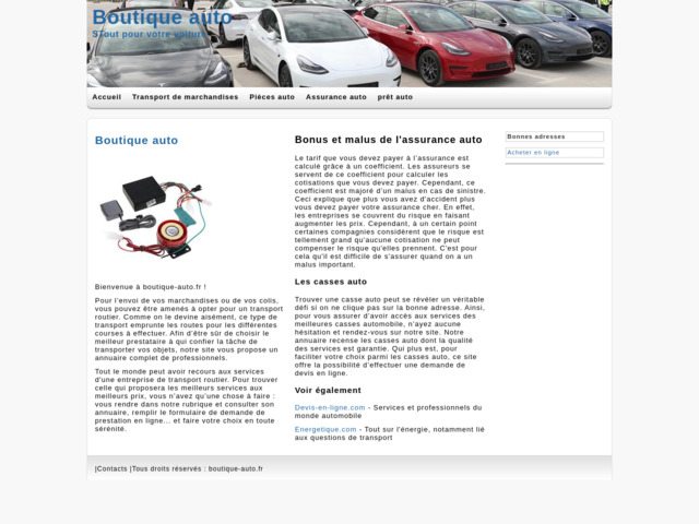 Boutique de l'auto