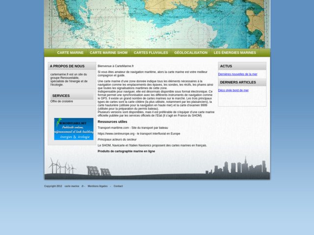 Téléchargement carte marine