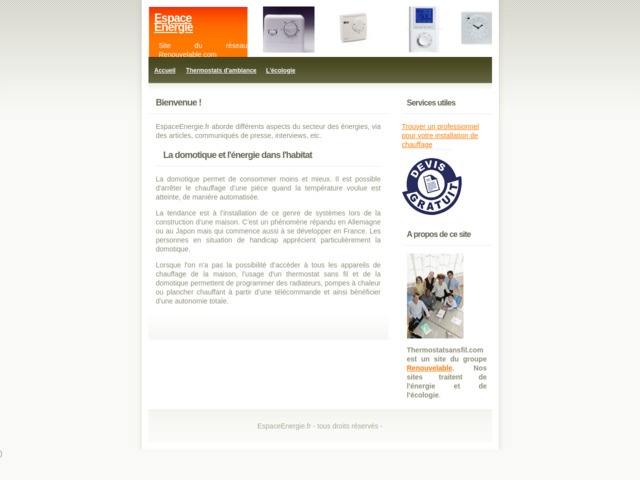 Les énergies et domotique