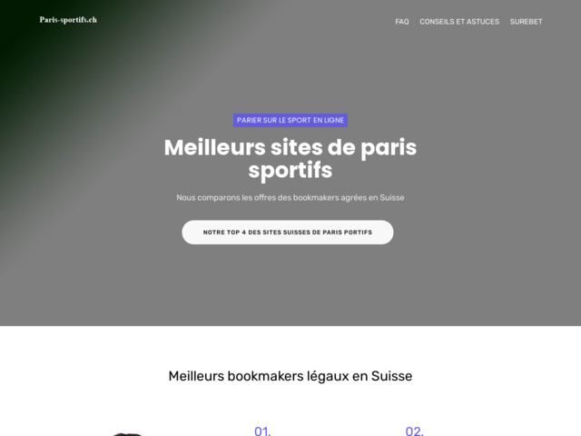 Les pronos sportifs en suisse