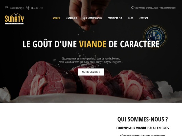 Commande de viande halal