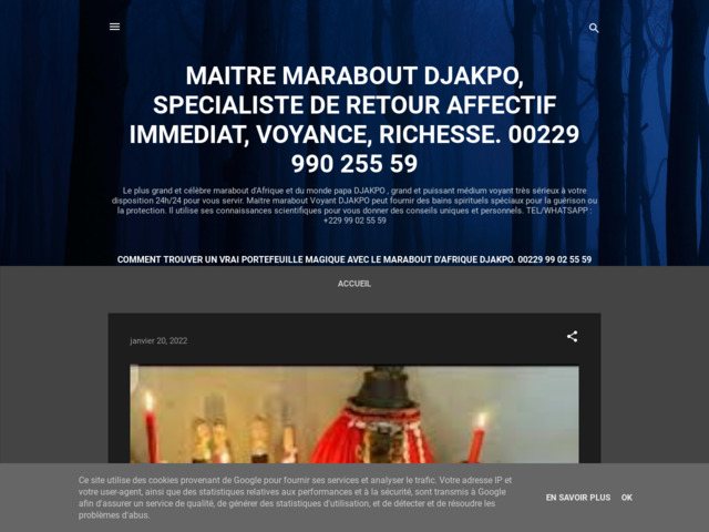 Maitre marabout djakpo, specialiste de retour affectif immediat, voyance