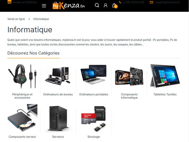 Vente en ligne : marketplace Mykenza