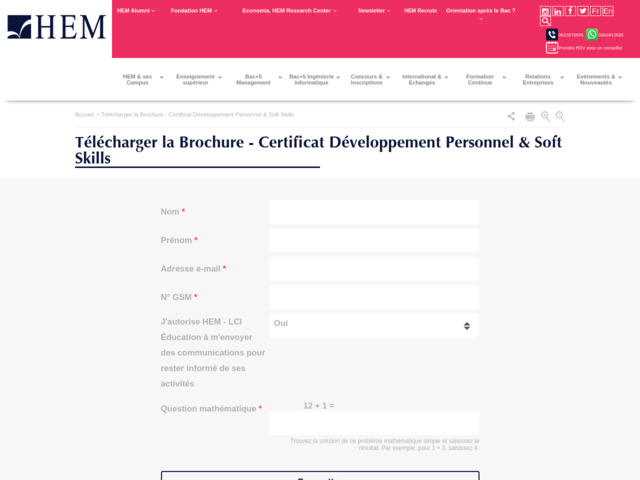 Certificat soft skills