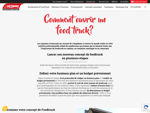 Comment ouvrir un food truck?