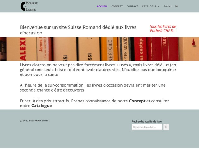 La bourse aux livres de seconde main