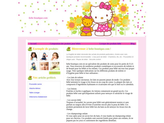 Bébé boutique