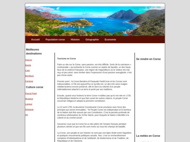 Faire du tourisme en Corse