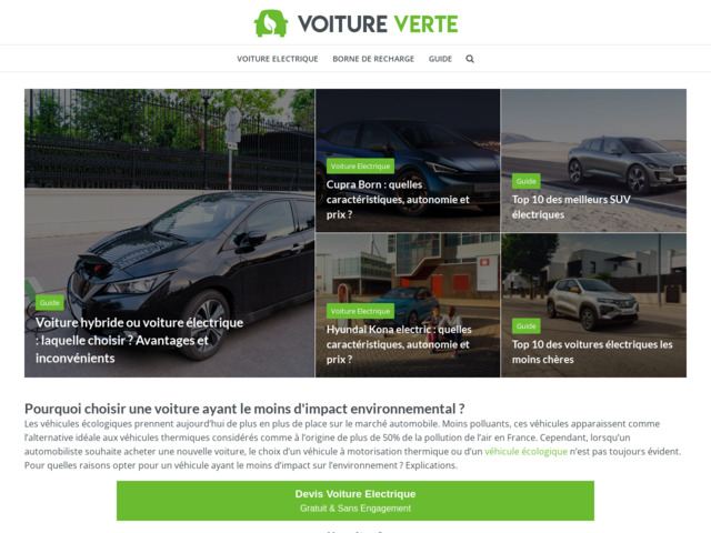Guide de la voiture verte