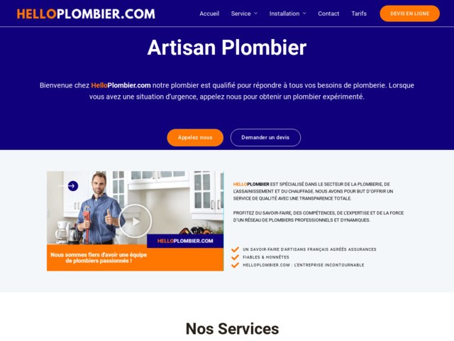 Plombier Paris - helloplombier.com