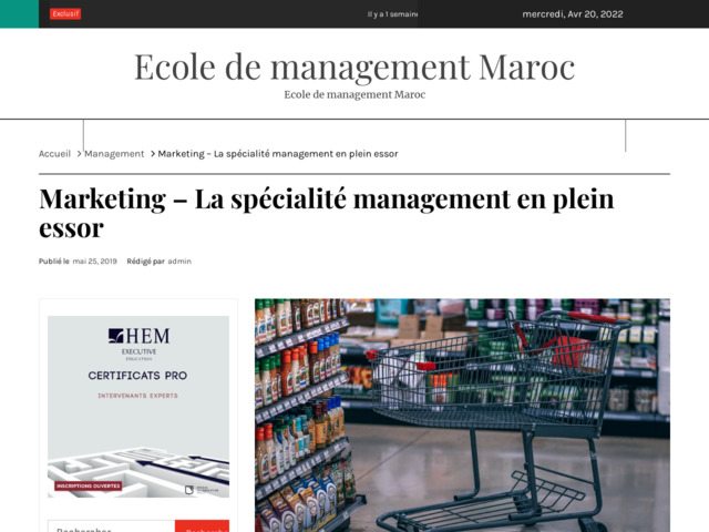 Formation marketing et communication maroc