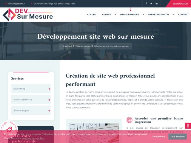 Dveloppement web sur mesure en suisse romande
