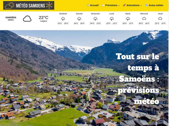 Tout sur le temps a Samoens : previsions meteo