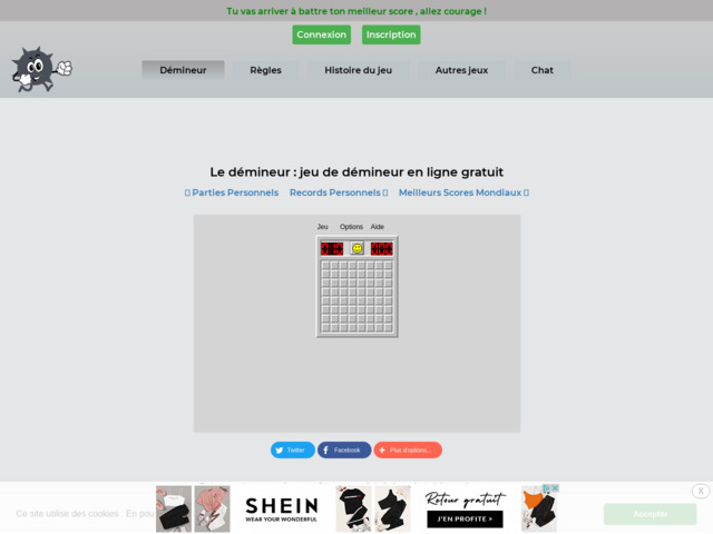 Démineur en ligne jouer gratuitement !