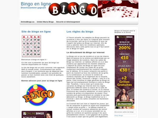 Bingo en ligne