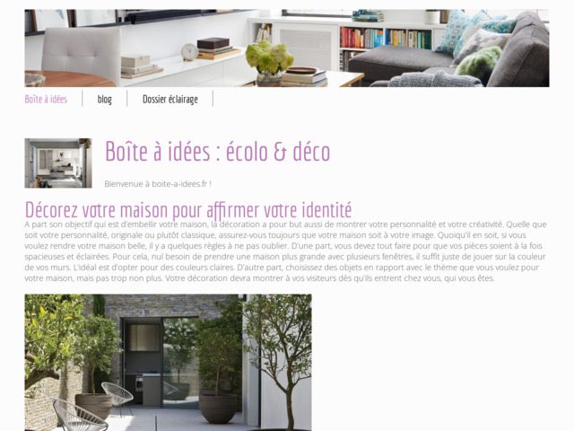 Idées décoration