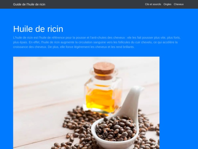Guide sur les huiles