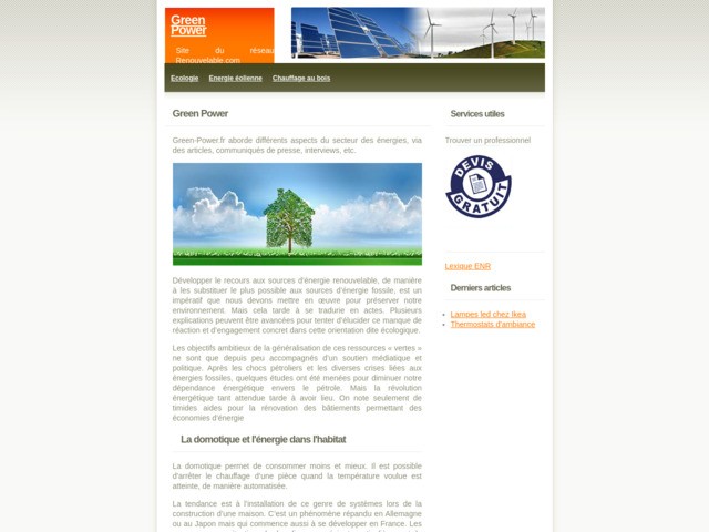 Les differentes énergies