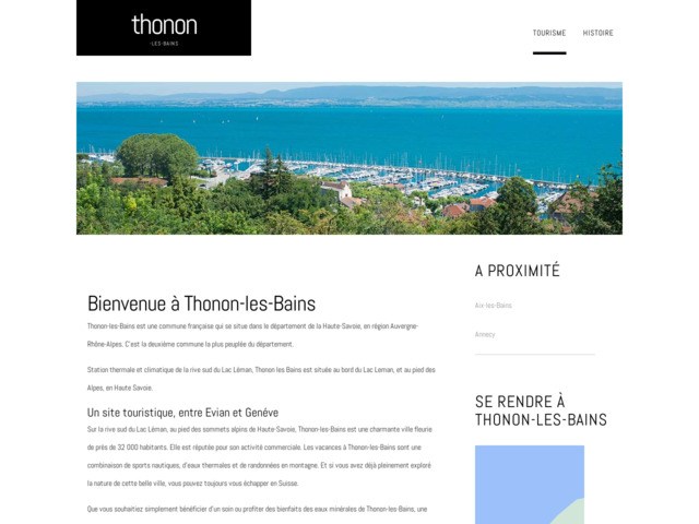 La ville de thonon les bains