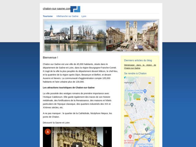 La ville de Chalon-sur-Saône