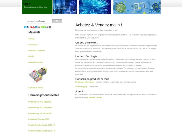 Achat produits technologies