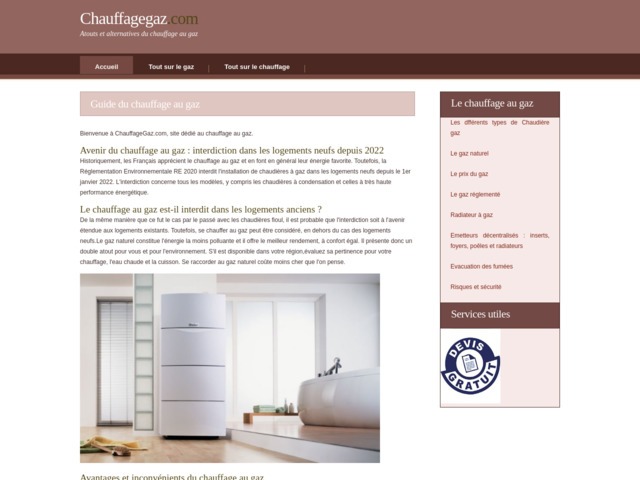 Tout savoir sur le chauffage au gaz