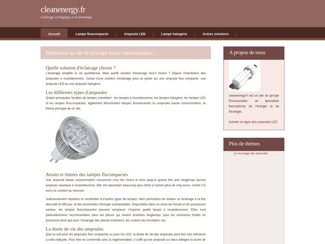 Les ampoules basse consommation